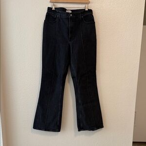 Abercrombie & Fitch Black Flare Jeans 32 Long